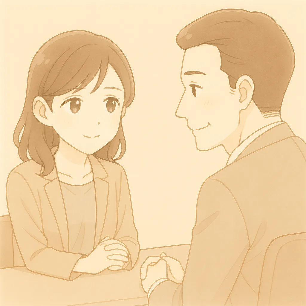 会社に行くのが辛いので上司に部署異動の相談をする人