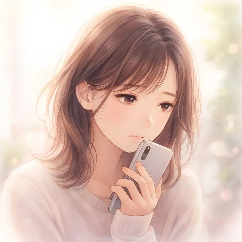 占いでLINEブロック解除してほしいと悩む女性